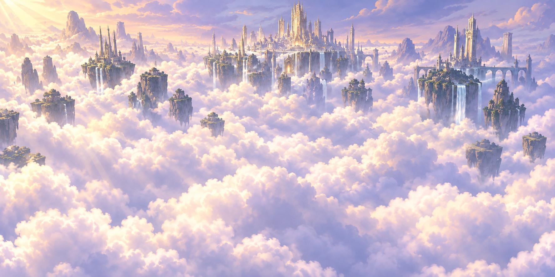 The floating citadels of Helgafjord, from Signularity’s world art
